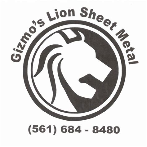 gizmo's lion sheet metal|Gizmo's Lion Sheet Metal, West Palm Beach, FL .